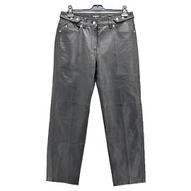 THE KOOPLES Hose T.FR 42 Leder Schwarz