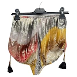 Autre Marque-NON SIGNE / UNSIGNED Shorts T.International S Silk-Beige