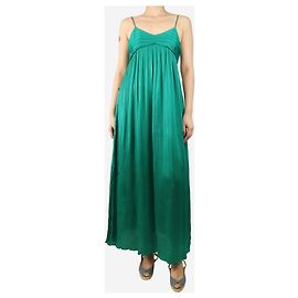 Forte Forte Robe midi plissée verte - taille UK 10 Vert
