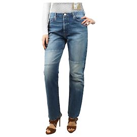 Frame Denim Blue Le Slouch Jeans - Größe UK 8 Blau