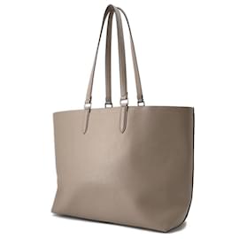Fendi-Fendi Grayish Leather Tote Bag-Grey