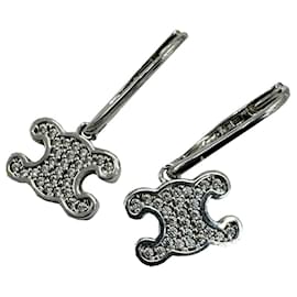 Céline-CELINE Triomphe Rhinestone Stud Earrings-Other