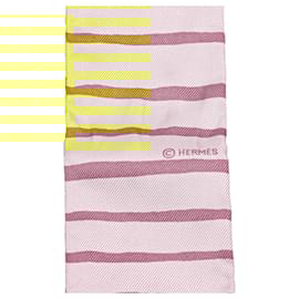Hermès-Hermès Green Mediterranean Twilly Silk Scarf-Green,Light green
