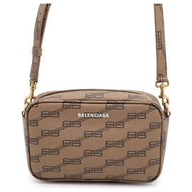 Borsa a Spalla BB Monogram di Balenciaga Marrone