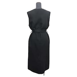 Hermès-Hermes Long Gilet in Black Cashmere-Black