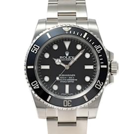 Rolex-Rolex Submariner 114060 Black Dial Men's Watch-Other