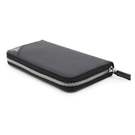 Prada-Prada Long Wallet in Black Saffiano Leather-Black
