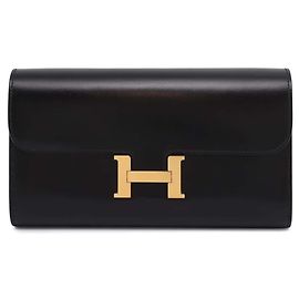 Hermès Cartera Larga Hermes Constance Para Llevar Negro