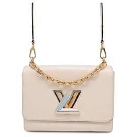 Louis Vuitton-Louis Vuitton Epi Twist MM Shoulder Bag-Cream