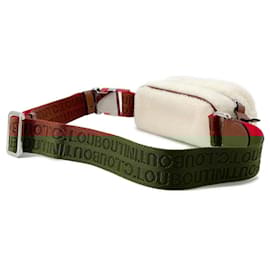 Christian Louboutin-Christian Louboutin Body Bag Blaster Boa Leather Waist Pouch-White
