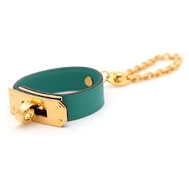Hermès-Hermes Glove Holder in Kelly Vert Vertigo Swift Leather-Other
