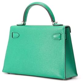 Hermès-Sac à main Hermes Kelly en vert menthe-Autre
