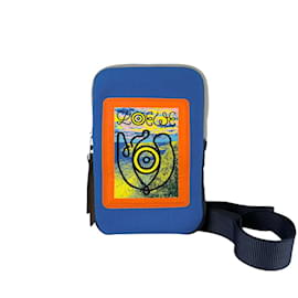 Loewe-Loewe Pouch Neck Airoewe Canvas-Blue,Multiple colors