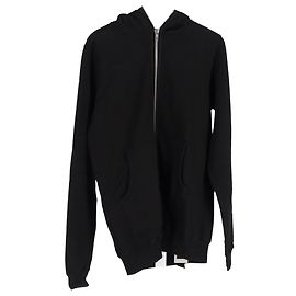Rick Owens DRKSHDW Jumbo Gimp Hoodie aus schwarzer Baumwolle Schwarz