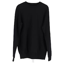 Rick Owens-Rick Owens Drkshdw Crewneck Sweatshirt in Black Cotton-Black