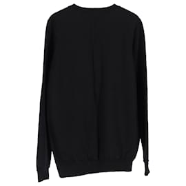 Rick Owens-Rick Owens Drkshdw Crewneck Sweatshirt in Black Cotton-Black