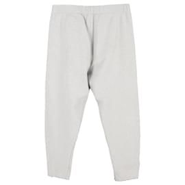 Maison Martin Margiela-Maison Margiela Zipper Detail Track Pants in Grey Cotton-Grey