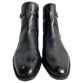 Saint Laurent-Saint Laurent Wyatt Jodhpur Boots in Black Leather-Black