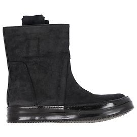 Rick Owens Bottines Rick Owen en daim noir Noir