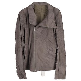 Veste Biker Bauhaus Rick Owens en cuir marron Marron