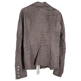 Rick Owens-Rick Owens Bauhaus Biker Jacket in Brown Leather-Brown