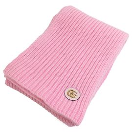 Gucci GG Marmont Woll-Kaschmir-Schal Pink
