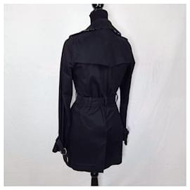 Jc De Castelbajac-Black trench coat by JC de Castelbajac from the 2000s-Black