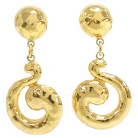Yves Saint Laurent-Yves Saint Laurent Gold Clip Earrings-Golden