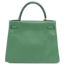 Hermès-Hermes Kelly Handbag-Green