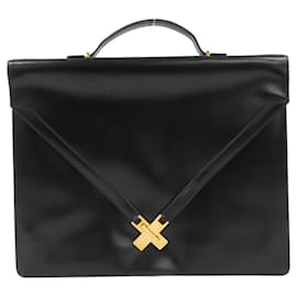 Hermès-Sac à main Hermes Kelly Cross-Noir