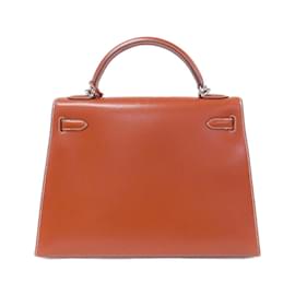 Hermès-Hermes Kelly 32cm Handbag-Brown,Beige