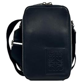 Loewe-Loewe Vertical Crossbody Pocket in Navy-Navy blue