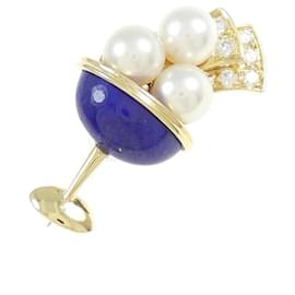 Broche en pierres colorées Van Cleef & Arpels Doré
