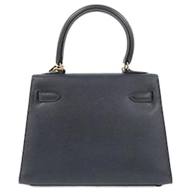 Hermès-Hermes Mini Kelly Handbag-Navy blue