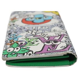LOUIS VUITTON Monogram Comics Brazza Portefeuille NM Wallet M82011 Auth 108160 Multicolore