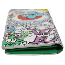 Louis Vuitton-LOUIS VUITTON Monogram Comics Brazza Portefeuille NM Wallet M82011 Auth 108160-Multiple colors
