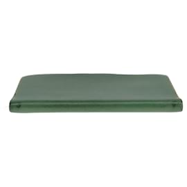Hermès-HERMES Day Planner Cover Leather Green Auth bs21645-Green