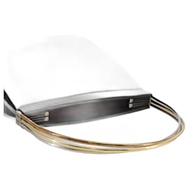 Cartier-CARTIER Trinity Bag Hand Bag Leather Black Gold Auth 110028-Black,Golden