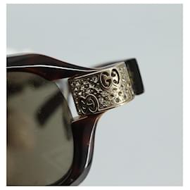 Gucci-GUCCI Sunglasses plastic Brown Auth ar13104-Brown