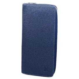 Louis Vuitton-Louis Vuitton Long Wallet Taiga Zippy Vertical M30510-Navy blue