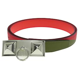 Hermès-Hermès Dog Collar-Red