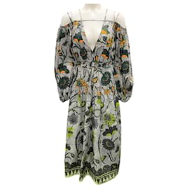 Ulla Johnson-Ulla Johnson Multi Portofino Print Cold Shoulder Tahlia Dress-Multiple colors