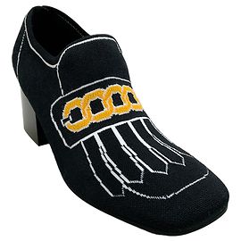 Marni Black / Lily White Low Sock Loafer Pumps Black