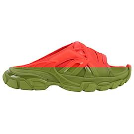 Balenciaga-Balenciaga Fabric x Rubber Sandals in Red 618083, Size 39 EU-Red