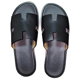 Hermès-Hermès Izmir sandals-Black