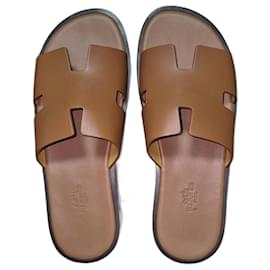 Sandálias Hermès Izmir Camelo
