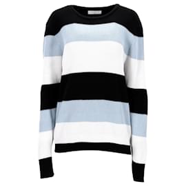 Sandro-Sandro Paris Knitted Stripe Sweater in Multicolor Wool-Multiple colors