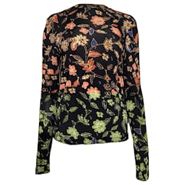 Ulla Johnson- Ulla Johnson Floral Printed Long Sleeve Top in Multicolor Rayon-Multiple colors