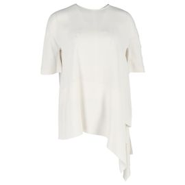 T-shirt asymétrique Joseph en viscose blanche Blanc Écru