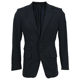 Tom Ford O'Connor Slim-Fit Unstructured Blazer in Navy Wool Navy blue